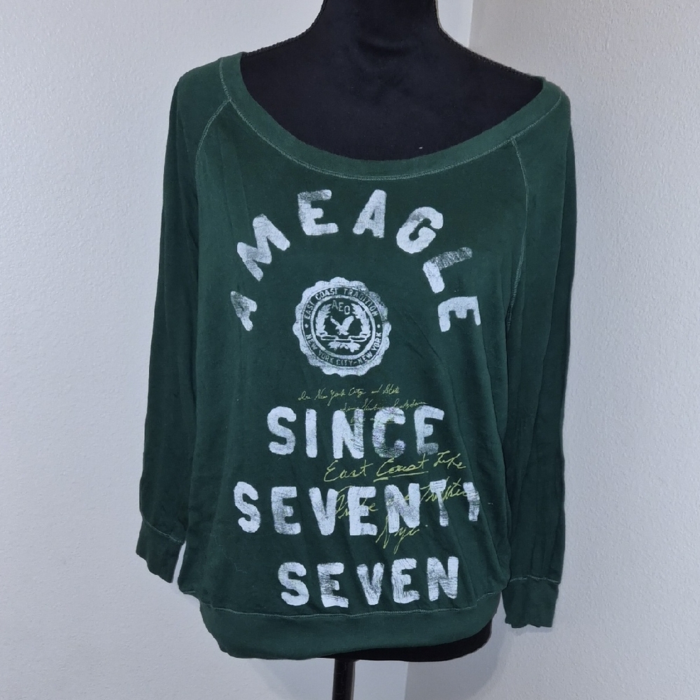 American Eagle Outfitters Forest Green Tee